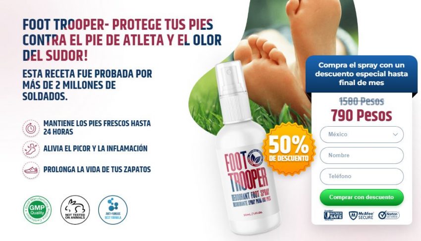 foot trooper farmacia guadalajara precio